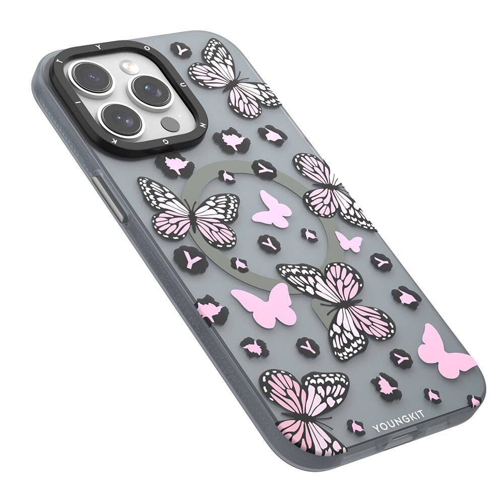 __genel|6|apple-iphone-14-pro-max-kilif-m-safe-sarj-ozellikli-kelebek-desenli-youngkit-shadow-dance-serisi-kapak-07|Apple iPhone 14 Pro Max Kılıf MagSafe Şarj Özellikli Kelebek Desenli Youngkit Shadow Dance Serisi Kapak