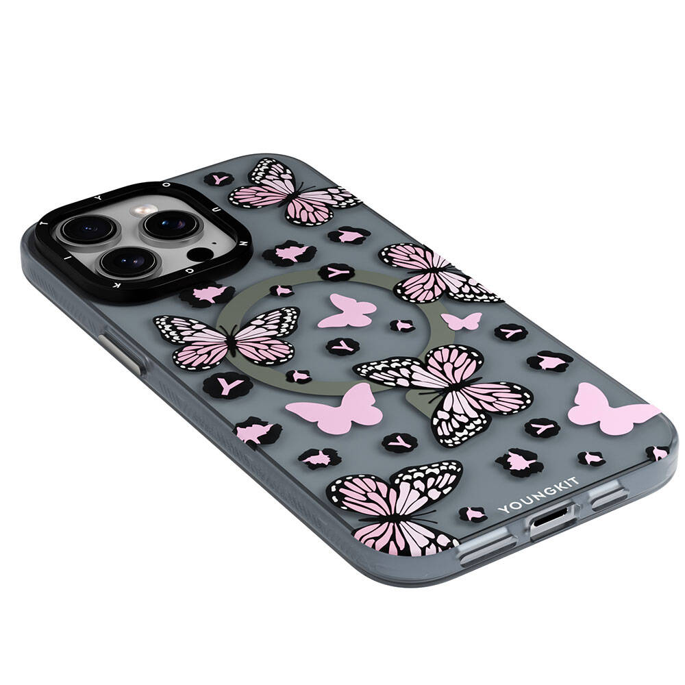 __genel|7|apple-iphone-14-pro-max-kilif-m-safe-sarj-ozellikli-kelebek-desenli-youngkit-shadow-dance-serisi-kapak-08|Apple iPhone 14 Pro Max Kılıf MagSafe Şarj Özellikli Kelebek Desenli Youngkit Shadow Dance Serisi Kapak
