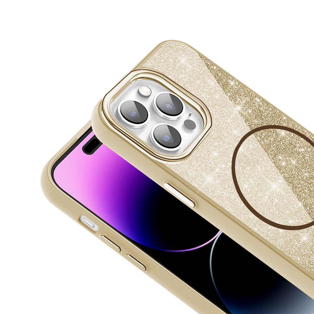 __genel|7|apple-iphone-14-pro-max-kilif-m-safe-sarj-ozellikli-parlayan-simli-zore-okso-kapak-08|Apple iPhone 14 Pro Max Kılıf MagSafe Şarj Özellikli Parlayan Simli Gordonix Okso Kapak
