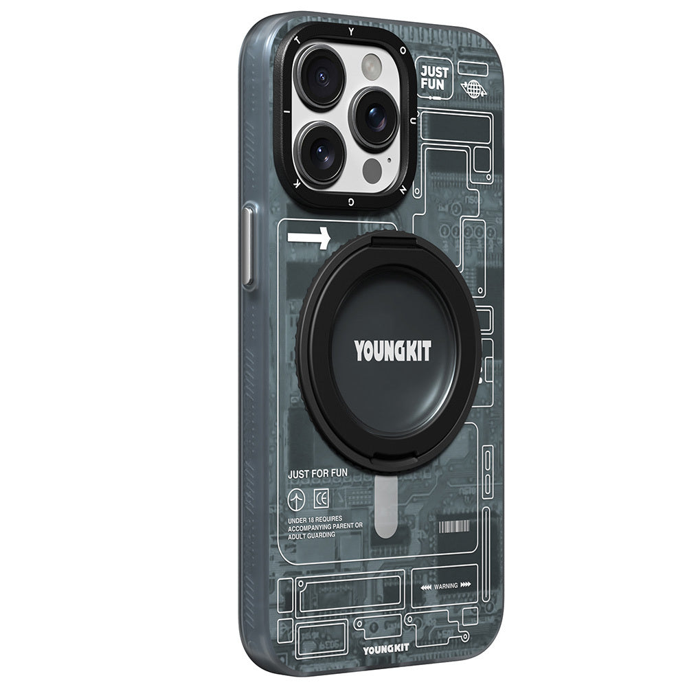 __genel|4|apple-iphone-14-pro-max-kilif-m-safe-sarj-ozellikli-youngkit-360-standli-technology-serisi-kapak-05|Apple iPhone 14 Pro Max Kılıf MagSafe Şarj Özellikli Youngkit 360° Standlı Technology Serisi Kapak