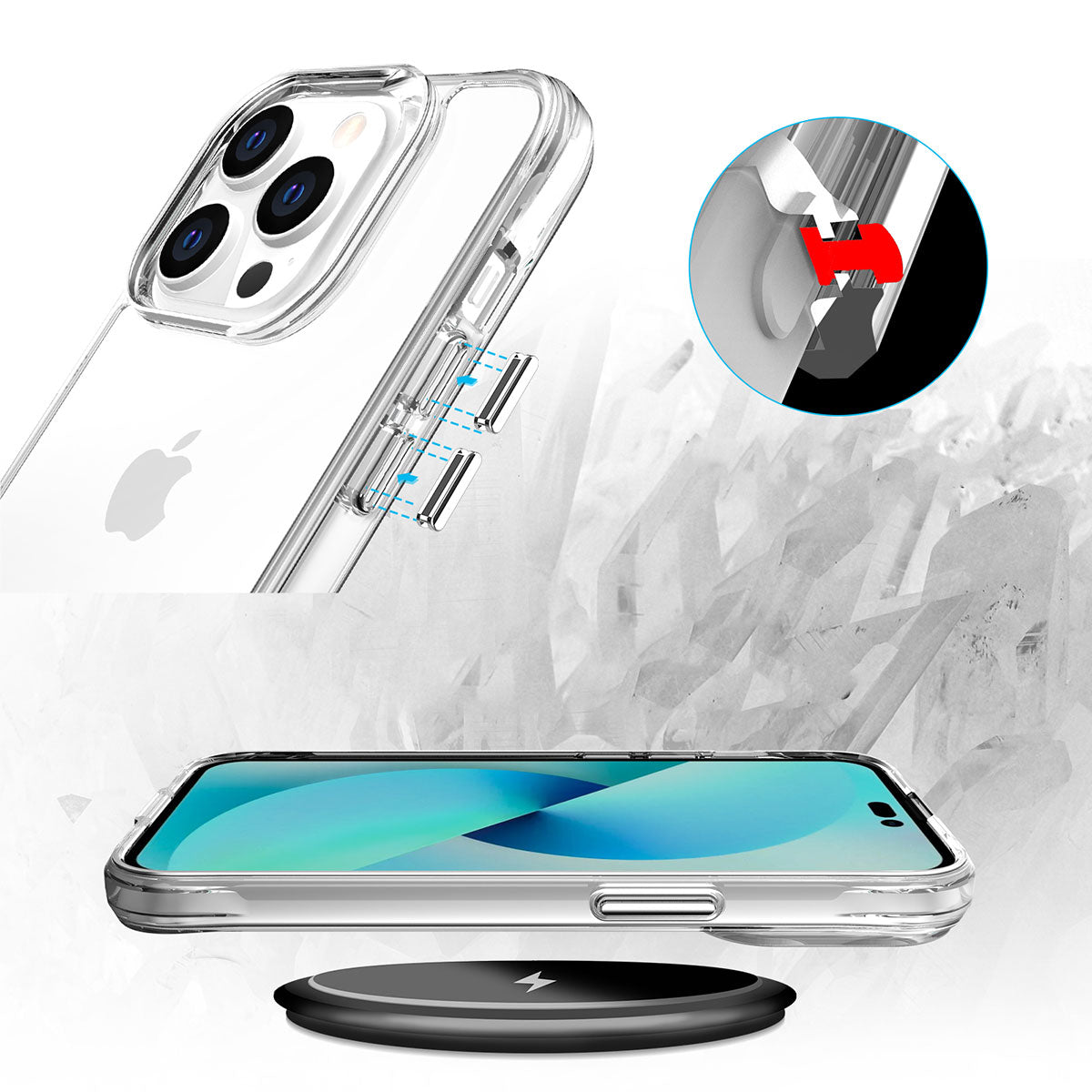 __genel|4|apple-iphone-14-pro-max-kilif-zore-seffaf-ultra-ince-airbag-tasarimli-okka-kapak-05|Apple iPhone 14 Pro Max Kılıf Gordonix Şeffaf Ultra İnce Airbag Tasarımlı Okka Kapak