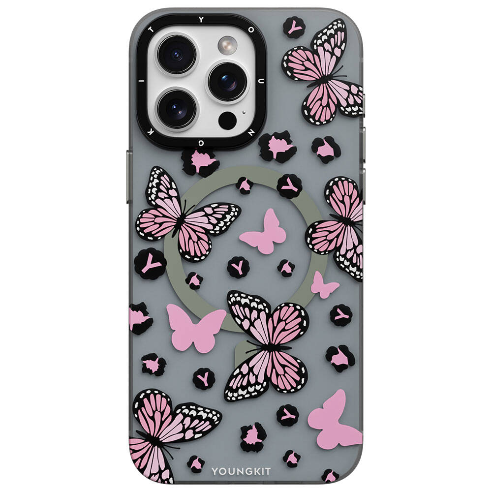 __genel|8|apple-iphone-15-pro-kilif-m-safe-sarj-ozellikli-kelebek-desenli-youngkit-shadow-dance-serisi-kapak-09|Apple iPhone 15 Pro Kılıf MagSafe Şarj Özellikli Kelebek Desenli Youngkit Shadow Dance Serisi Kapak