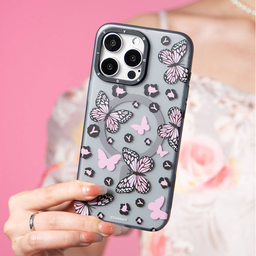 __genel|9|apple-iphone-15-pro-kilif-m-safe-sarj-ozellikli-kelebek-desenli-youngkit-shadow-dance-serisi-kapak-10|Apple iPhone 15 Pro Kılıf MagSafe Şarj Özellikli Kelebek Desenli Youngkit Shadow Dance Serisi Kapak