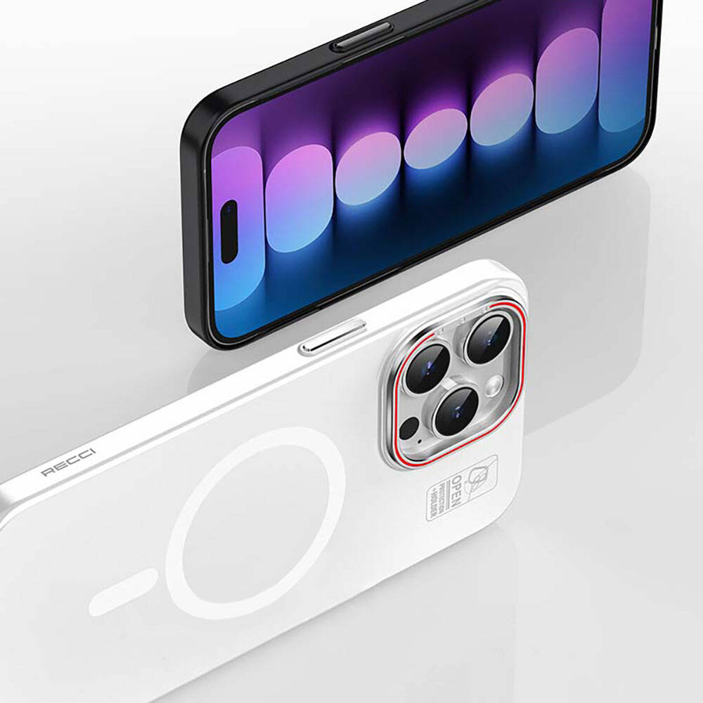 __genel|5|apple-iphone-15-pro-kilif-m-safe-sarj-ozellikli-standli-metal-kamera-cerceveli-mat-recci-glaze-serisi-kapak-06|Apple iPhone 15 Pro Kılıf M-safe Şarj Özellikli Standlı Metal Kamera Çerçeveli Mat Recci Glaze Serisi Kapak