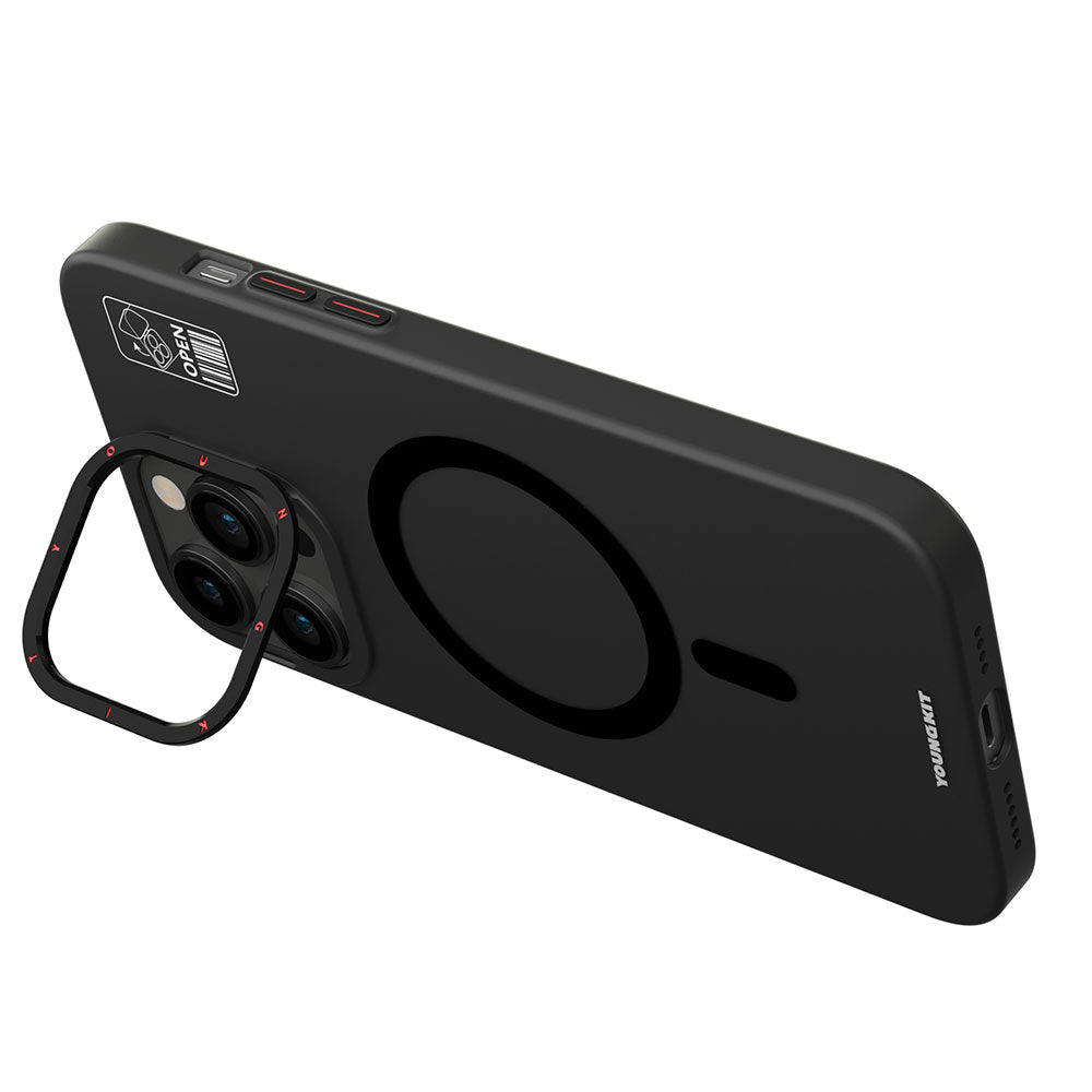 __genel|4|apple-iphone-15-pro-max-kilif-m-safe-sarj-ozellikli-standli-youngkit-hermit-bracket-serisi-kapak-05|Apple iPhone 15 Pro Max Kılıf MagSafe Şarj Özellikli Standlı YoungKit Hermit Bracket Serisi Kapak