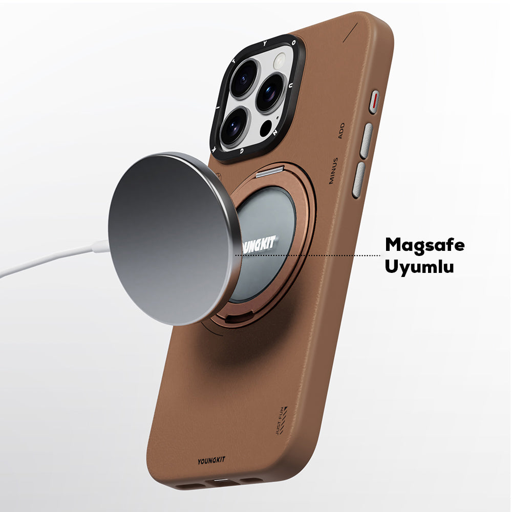 __genel|12|apple-iphone-16-pro-kilif-m-safe-sarj-ozellikli-360-standli-basit-mat-deri-desenli-youngkit-tech-leather-serisi-kapak-13|Apple iPhone 16 Pro Kılıf MagSafe Şarj Özellikli 360° Standlı Basit Mat Deri Desenli Youngkit Tech Leather Serisi Kapak