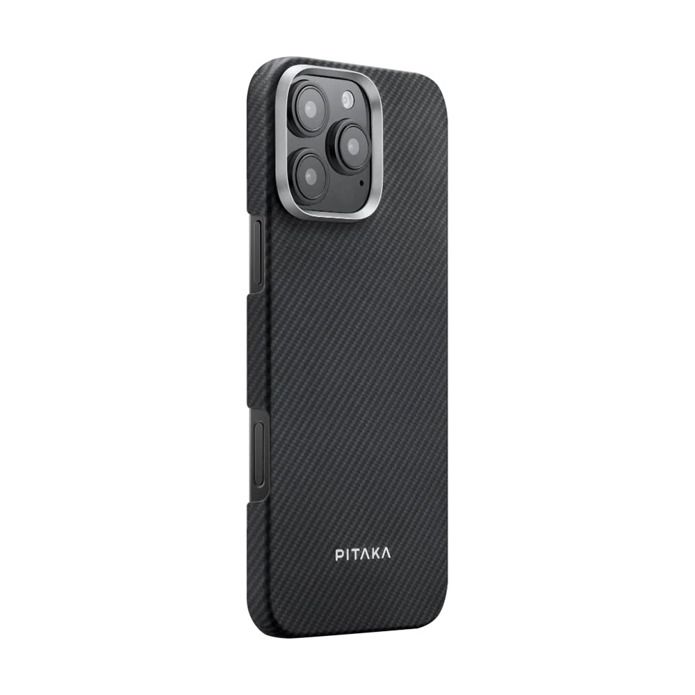 __genel|1|apple-iphone-16-pro-kilif-m-safe-sarj-ozellikli-600d-aramid-karbon-fiber-pitaka-ultra-slim-classic-serisi-black-grey-twill-kapak-02|Apple iPhone 16 Pro Kılıf MagSafe Şarj Özellikli 600D Aramid Karbon Fiber Pitaka Ultra-Slim Classic Serisi Black-Grey Twill Kapak