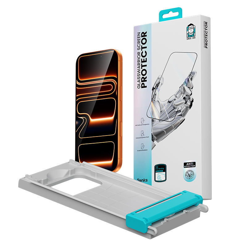 __genel|8|apple-iphone-17-benks-glass-warrior-2.0-ar-ezfita-cam-ekran-koruyucu-kolay-uygulama-aparati-09|Apple iPhone 17 Benks Glass Warrior 2.0 AR-EZFita Cam Ekran Koruyucu + Kolay Uygulama Aparatı