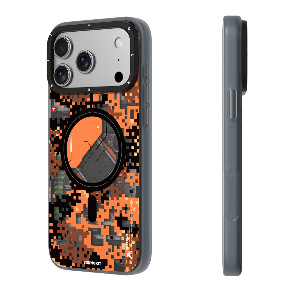 __genel|5|apple-iphone-17-pro-kilif-m-safe-sarj-ozellikli-youngkit-camouflage-sykell-serisi-kapak-06|Apple iPhone 17 Pro Kılıf MagSafe Şarj Özellikli Youngkit Camouflage Sykell Serisi Kapak