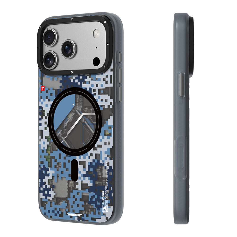 __genel|6|apple-iphone-17-pro-kilif-m-safe-sarj-ozellikli-youngkit-camouflage-sykell-serisi-kapak-07|Apple iPhone 17 Pro Kılıf MagSafe Şarj Özellikli Youngkit Camouflage Sykell Serisi Kapak