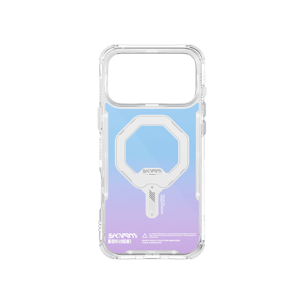 __genel|3|apple-iphone-17-pro-kilif-skinarma-m-safe-sarj-ozellikli-iml-baskili-holografik-myst-kapak-04|Apple iPhone 17 Pro Kılıf Skinarma MagSafe Şarj Özellikli IML Baskılı Holografik MYST Kapak