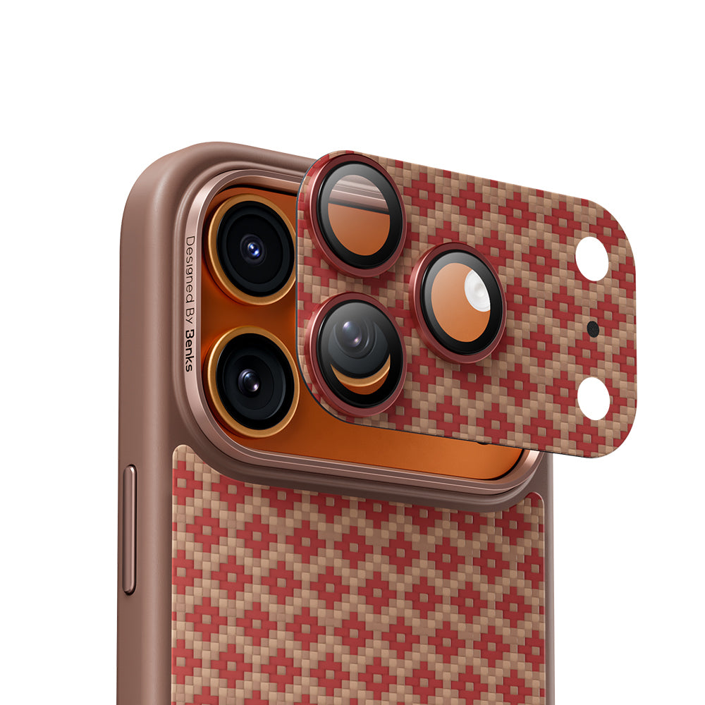 __genel|7|apple-iphone-17-pro-max-benks-armorwarrior-armorgrid-serisi-kevlar-kamera-lens-koruyucu-08|Apple iPhone 17 Pro Max Benks ArmorWarrior ArmorGrid Serisi Kevlar Kamera Lens Koruyucu