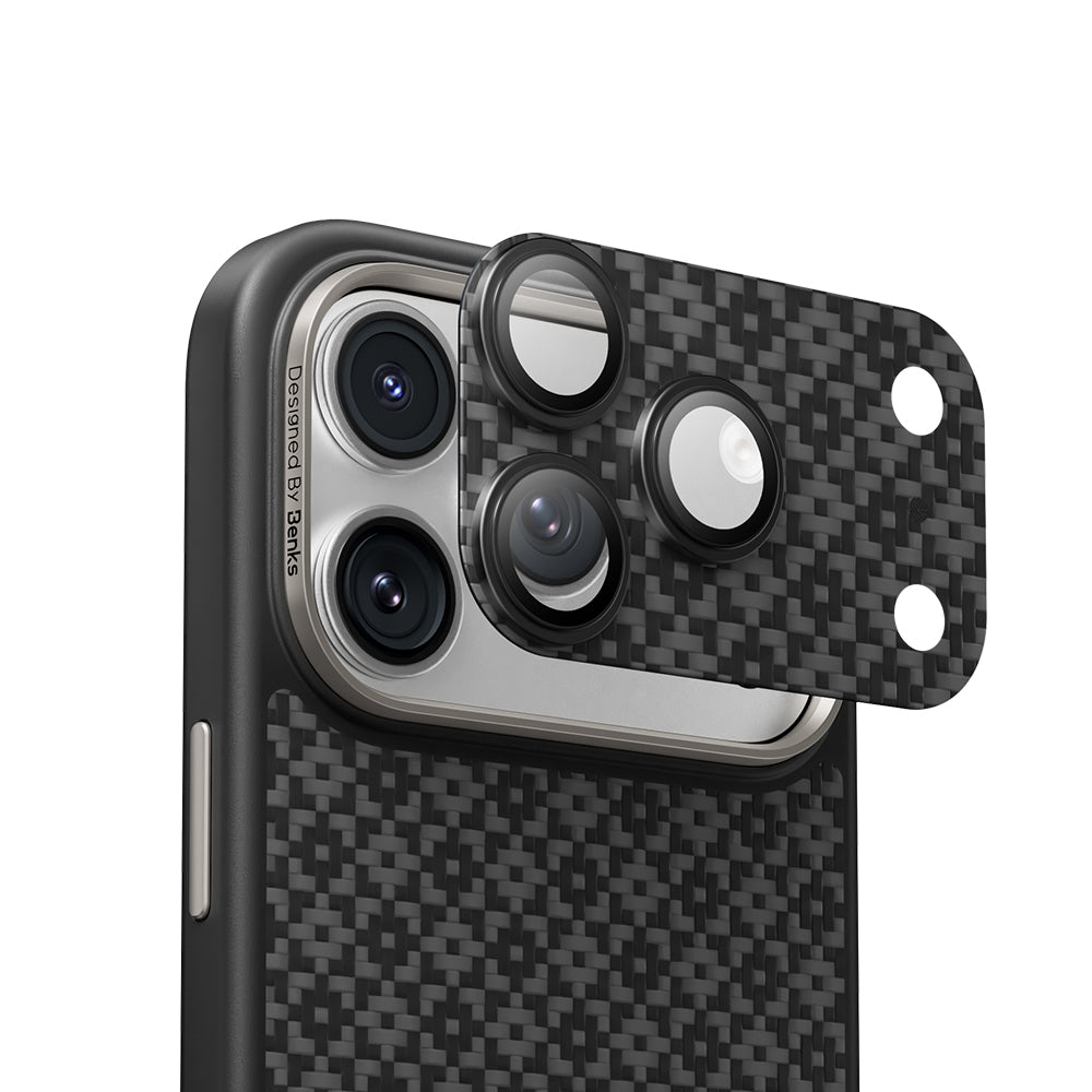 __genel|8|apple-iphone-17-pro-max-benks-armorwarrior-armorgrid-serisi-kevlar-kamera-lens-koruyucu-09|Apple iPhone 17 Pro Max Benks ArmorWarrior ArmorGrid Serisi Kevlar Kamera Lens Koruyucu
