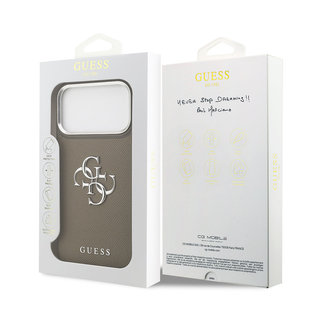 __genel|7|apple-iphone-17-pro-max-kilif-guess-orjinal-lisansli-grained-4g-metal-buyuk-logolu-kapak-08|Apple iPhone 17 Pro Max Kılıf Guess Orjinal Lisanslı Grained 4G Metal Büyük Logolu Kapak