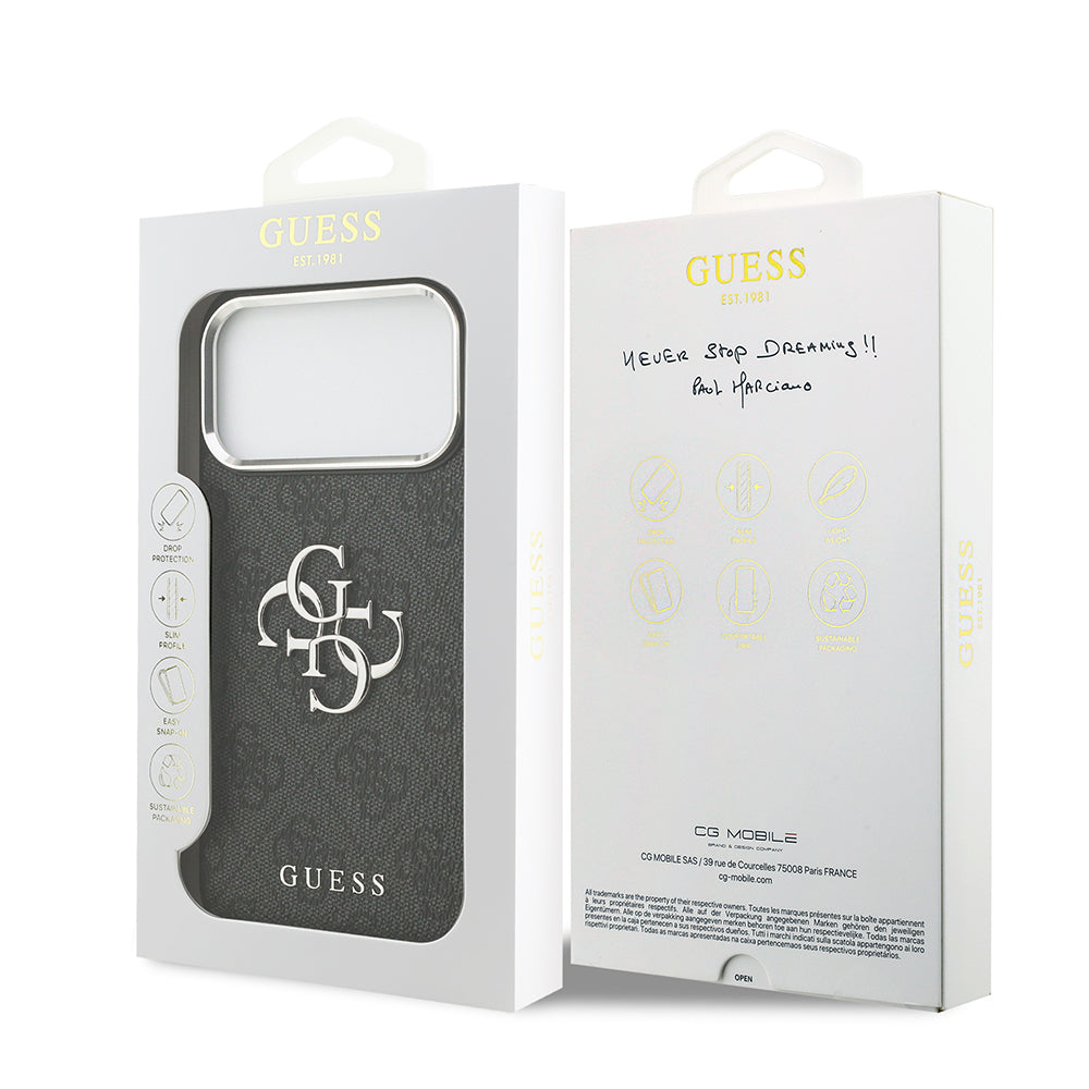 __genel|13|apple-iphone-17-pro-max-kilif-guess-orjinal-lisansli-gumus-metal-kamera-cerceveli-4g-desenli-metal-buyuk-4g-ve-yazi-logolu-kapak-14|Apple iPhone 17 Pro Max Kılıf Guess Orjinal Lisanslı Gümüş Metal Kamera Çerçeveli 4G Desenli Metal Büyük 4G ve Yazı Logolu Kapak