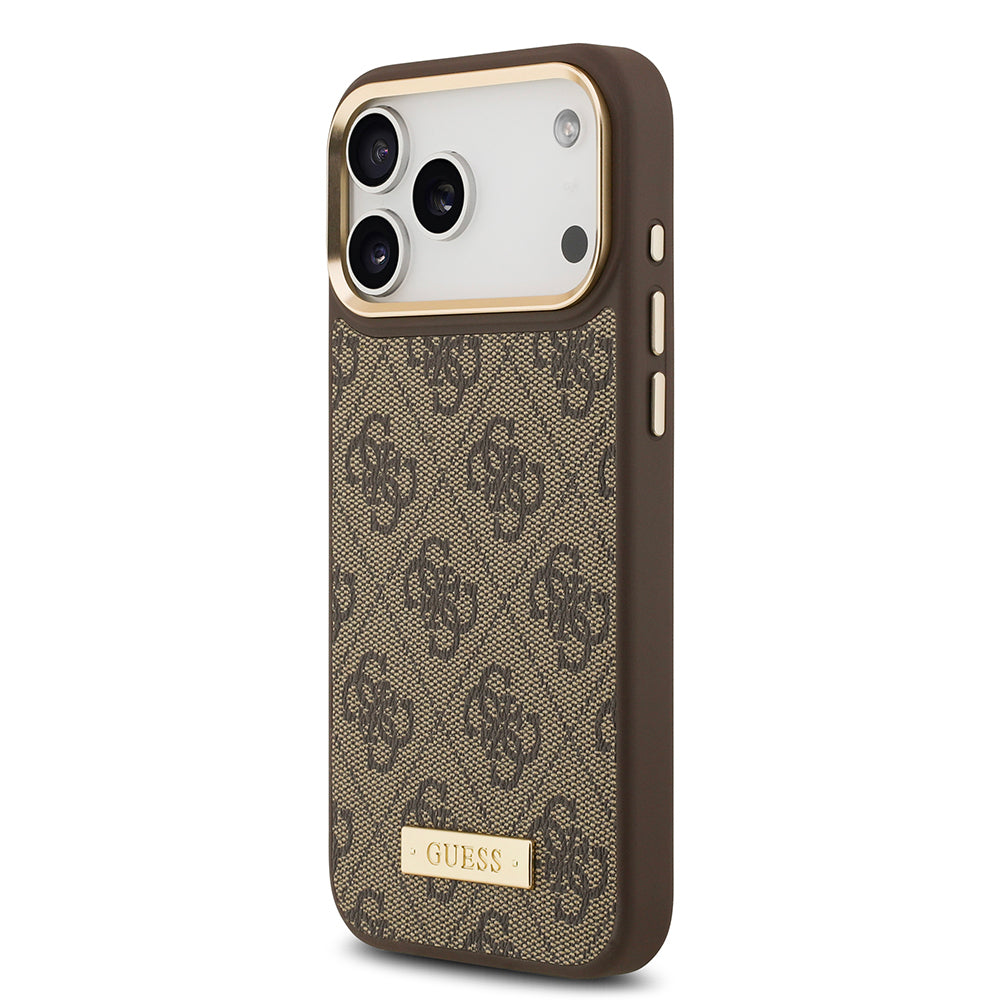 __genel|6|apple-iphone-17-pro-max-kilif-guess-orjinal-lisansli-m-safe-sarj-ozellikli-4g-desenli-pu-metal-plaka-klasik-logolu-kapak-07|Apple iPhone 17 Pro Max Kılıf Guess Orjinal Lisanslı MagSafe Şarj Özellikli 4G Desenli PU Metal Plaka Klasik Logolu Kapak