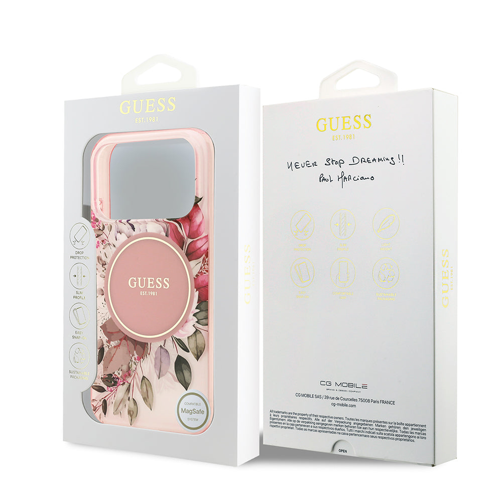 __genel|21|apple-iphone-17-pro-max-kilif-guess-orjinal-lisansli-m-safe-sarj-ozellikli-flower-tonal-circle-kapak-22|Apple iPhone 17 Pro Max Kılıf Guess Orjinal Lisanslı MagSafe Şarj Özellikli Flower Tonal Circle Kapak