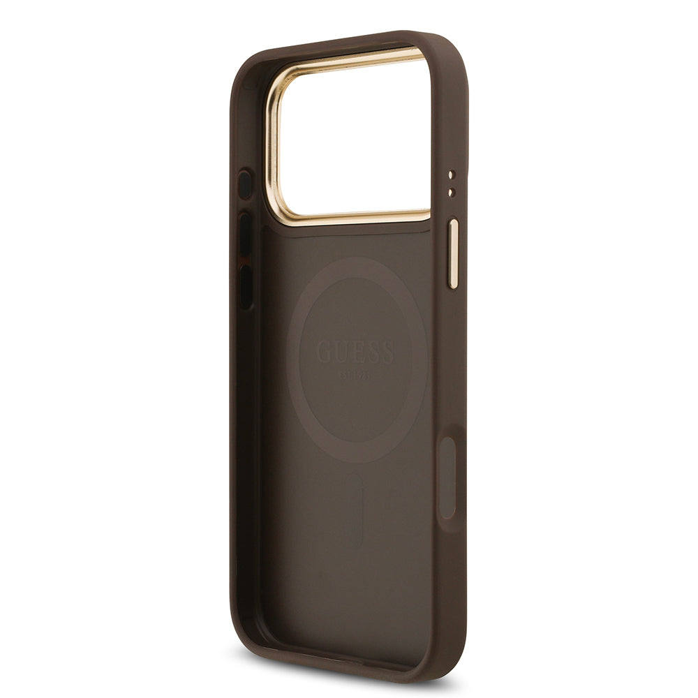 __genel|6|apple-iphone-17-pro-max-kilif-guess-orjinal-lisansli-m-safe-sarj-ozellikli-gold-metal-kamera-cerceveli-tasli-4g-logolu-kapak-07|Apple iPhone 17 Pro Max Kılıf Guess Orjinal Lisanslı MagSafe Şarj Özellikli Gold Metal Kamera Çerçeveli Taşlı 4G Logolu Kapak