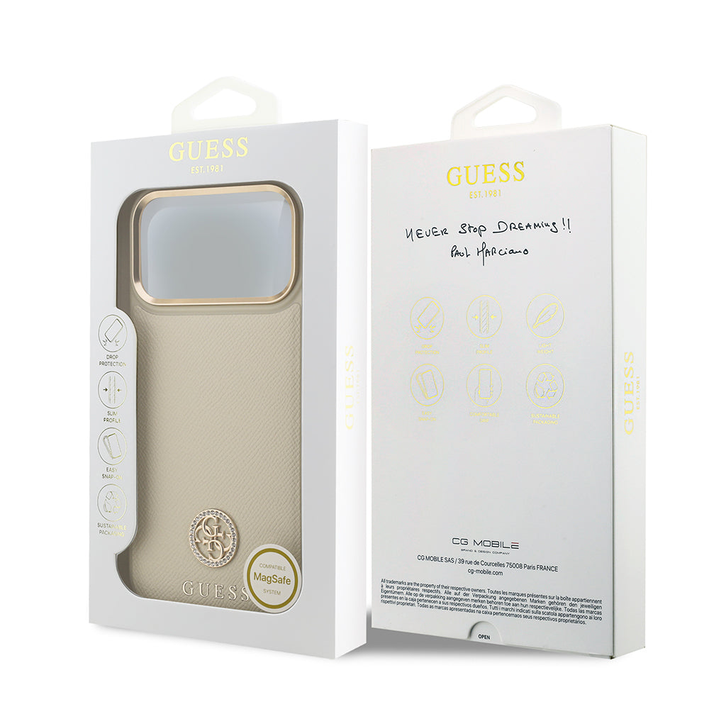 __genel|14|apple-iphone-17-pro-max-kilif-guess-orjinal-lisansli-m-safe-sarj-ozellikli-grained-yazi-ve-tasli-4g-logolu-kapak-15|Apple iPhone 17 Pro Max Kılıf Guess Orjinal Lisanslı MagSafe Şarj Özellikli Grained Yazı ve Taşlı 4G Logolu Kapak