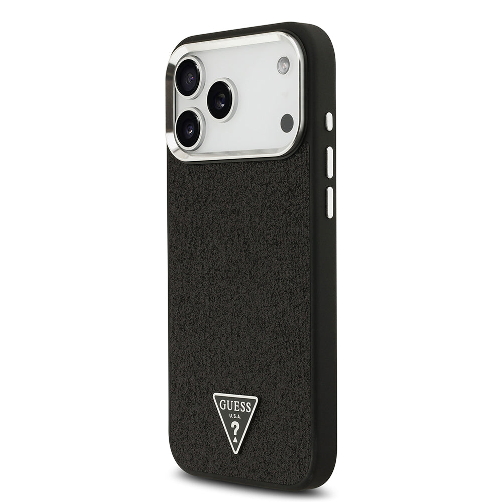 __genel|1|apple-iphone-17-pro-max-kilif-guess-orjinal-lisansli-m-safe-sarj-ozellikli-metal-kamera-cerceveli-ucgen-logolu-glitter-kapak-02|Apple iPhone 17 Pro Max Kılıf Guess Orjinal Lisanslı MagSafe Şarj Özellikli Metal Kamera Çerçeveli Üçgen Logolu Glitter Kapak