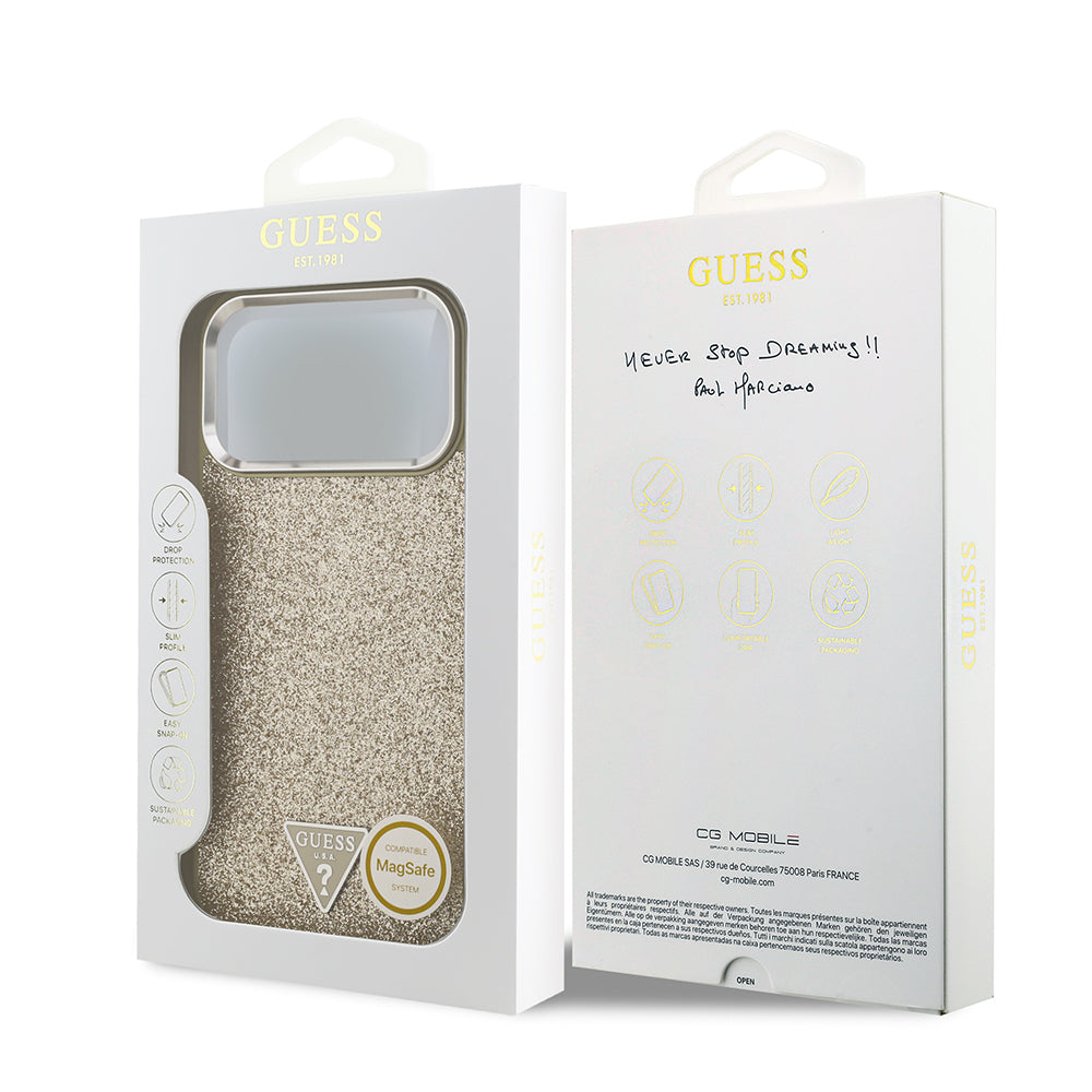 __genel|26|apple-iphone-17-pro-max-kilif-guess-orjinal-lisansli-m-safe-sarj-ozellikli-metal-kamera-cerceveli-ucgen-logolu-glitter-kapak-27|Apple iPhone 17 Pro Max Kılıf Guess Orjinal Lisanslı MagSafe Şarj Özellikli Metal Kamera Çerçeveli Üçgen Logolu Glitter Kapak