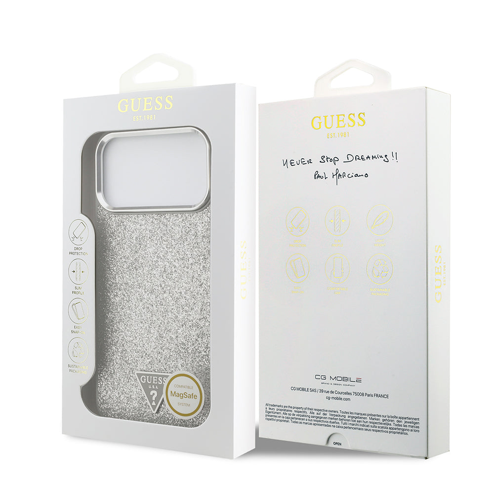 __genel|28|apple-iphone-17-pro-max-kilif-guess-orjinal-lisansli-m-safe-sarj-ozellikli-metal-kamera-cerceveli-ucgen-logolu-glitter-kapak-29|Apple iPhone 17 Pro Max Kılıf Guess Orjinal Lisanslı MagSafe Şarj Özellikli Metal Kamera Çerçeveli Üçgen Logolu Glitter Kapak