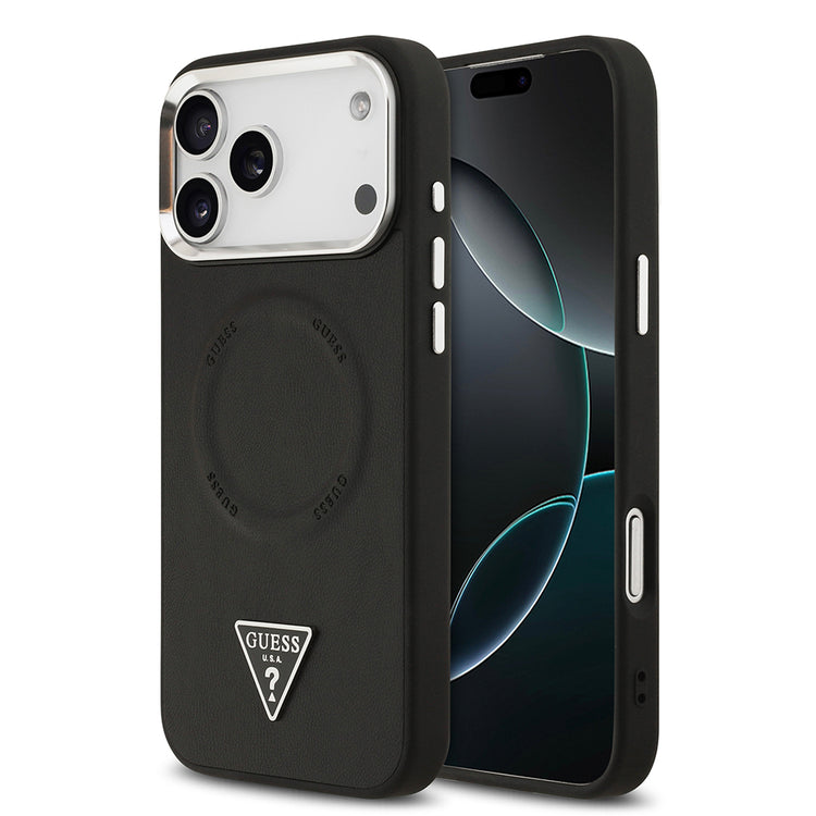 __genel|0|apple-iphone-17-pro-max-kilif-guess-orjinal-lisansli-m-safe-sarj-ozellikli-pu-deri-metal-kamera-cerceveli-ucgen-logolu-kapak-01|Apple iPhone 17 Pro Max Kılıf Guess Orjinal Lisanslı MagSafe Şarj Özellikli PU Deri Metal Kamera Çerçeveli Üçgen Logolu Kapak