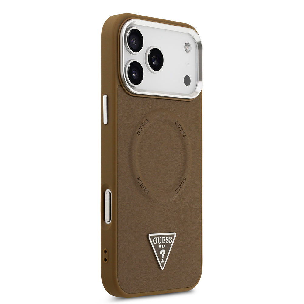 __genel|10|apple-iphone-17-pro-max-kilif-guess-orjinal-lisansli-m-safe-sarj-ozellikli-pu-deri-metal-kamera-cerceveli-ucgen-logolu-kapak-11|Apple iPhone 17 Pro Max Kılıf Guess Orjinal Lisanslı MagSafe Şarj Özellikli PU Deri Metal Kamera Çerçeveli Üçgen Logolu Kapak