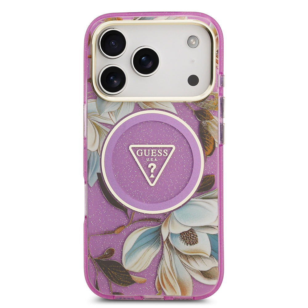 __genel|2|apple-iphone-17-pro-max-kilif-guess-orjinal-lisansli-m-safe-sarj-ozellikli-simli-cicek-desenli-metal-kamera-cerceveli-ucgen-logolu-kapak-03|Apple iPhone 17 Pro Max Kılıf Guess Orjinal Lisanslı MagSafe Şarj Özellikli Simli Çiçek Desenli Metal Kamera Çerçeveli Üçgen Logolu Kapak