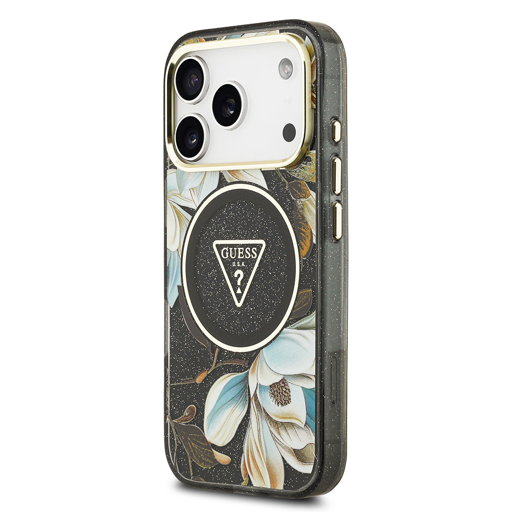 __genel|19|apple-iphone-17-pro-max-kilif-guess-orjinal-lisansli-m-safe-sarj-ozellikli-simli-cicek-desenli-metal-kamera-cerceveli-ucgen-logolu-kapak-20|Apple iPhone 17 Pro Max Kılıf Guess Orjinal Lisanslı MagSafe Şarj Özellikli Simli Çiçek Desenli Metal Kamera Çerçeveli Üçgen Logolu Kapak