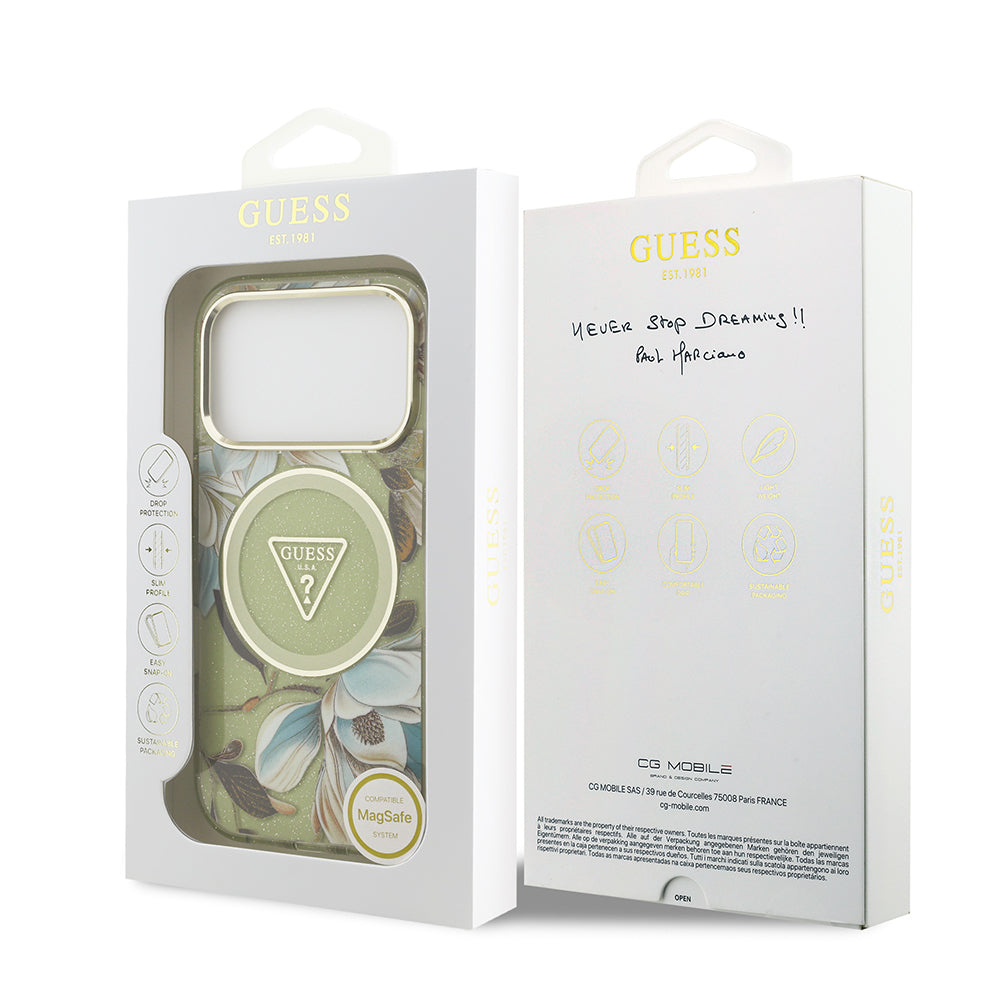 __genel|26|apple-iphone-17-pro-max-kilif-guess-orjinal-lisansli-m-safe-sarj-ozellikli-simli-cicek-desenli-metal-kamera-cerceveli-ucgen-logolu-kapak-27|Apple iPhone 17 Pro Max Kılıf Guess Orjinal Lisanslı MagSafe Şarj Özellikli Simli Çiçek Desenli Metal Kamera Çerçeveli Üçgen Logolu Kapak