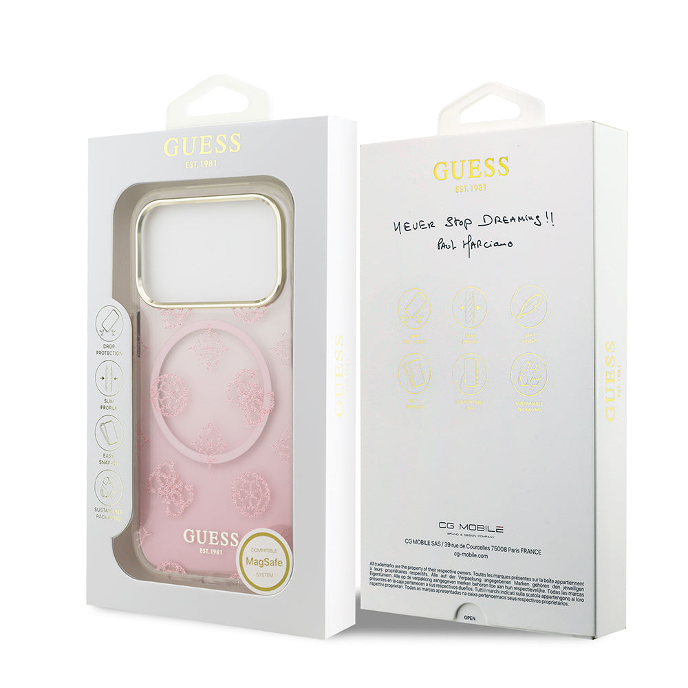 __genel|13|apple-iphone-17-pro-max-kilif-guess-orjinal-lisansli-m-safe-sarj-ozellikli-simli-peony-desenli-silikon-kapak-14|Apple iPhone 17 Pro Max Kılıf Guess Orjinal Lisanslı MagSafe Şarj Özellikli Simli Peony Desenli Silikon Kapak