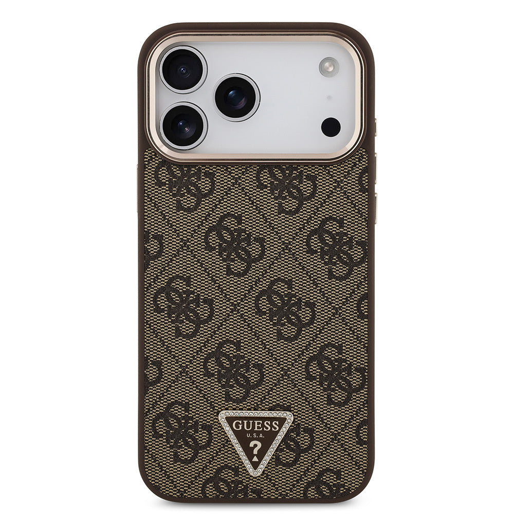 __genel|9|apple-iphone-17-pro-max-kilif-guess-orjinal-lisansli-m-safe-sarj-ozellikli-tasli-ucgen-logo-4g-desenli-kapak-10|Apple iPhone 17 Pro Max Kılıf Guess Orjinal Lisanslı MagSafe Şarj Özellikli Taşlı Üçgen Logo 4G Desenli Kapak