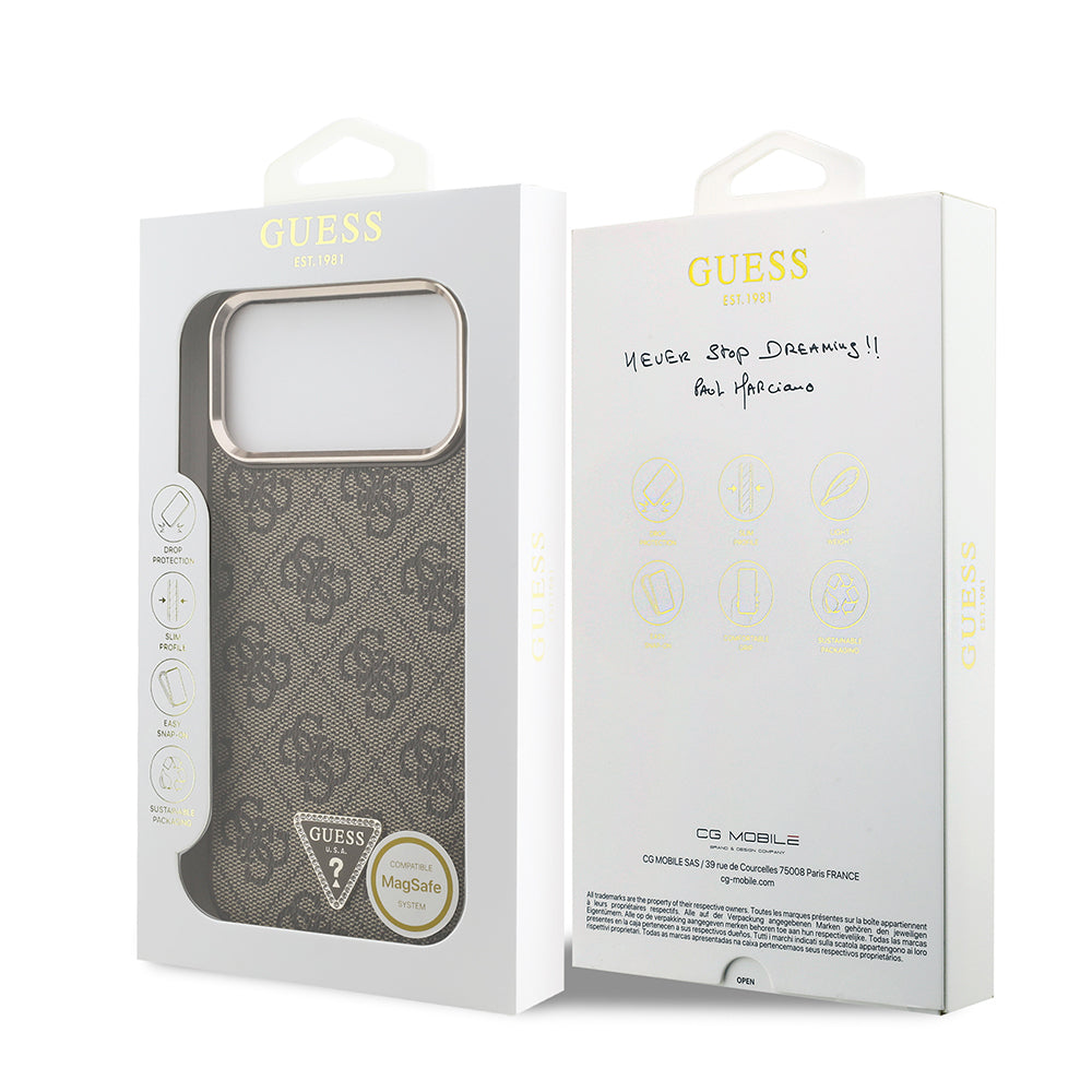 __genel|14|apple-iphone-17-pro-max-kilif-guess-orjinal-lisansli-m-safe-sarj-ozellikli-tasli-ucgen-logo-4g-desenli-kapak-15|Apple iPhone 17 Pro Max Kılıf Guess Orjinal Lisanslı MagSafe Şarj Özellikli Taşlı Üçgen Logo 4G Desenli Kapak
