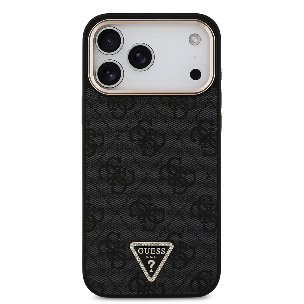 __genel|16|apple-iphone-17-pro-max-kilif-guess-orjinal-lisansli-m-safe-sarj-ozellikli-tasli-ucgen-logo-4g-desenli-kapak-17|Apple iPhone 17 Pro Max Kılıf Guess Orjinal Lisanslı MagSafe Şarj Özellikli Taşlı Üçgen Logo 4G Desenli Kapak
