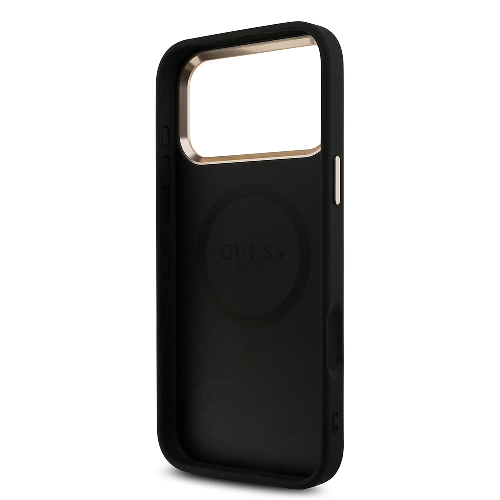 __genel|20|apple-iphone-17-pro-max-kilif-guess-orjinal-lisansli-m-safe-sarj-ozellikli-tasli-ucgen-logo-4g-desenli-kapak-21|Apple iPhone 17 Pro Max Kılıf Guess Orjinal Lisanslı MagSafe Şarj Özellikli Taşlı Üçgen Logo 4G Desenli Kapak