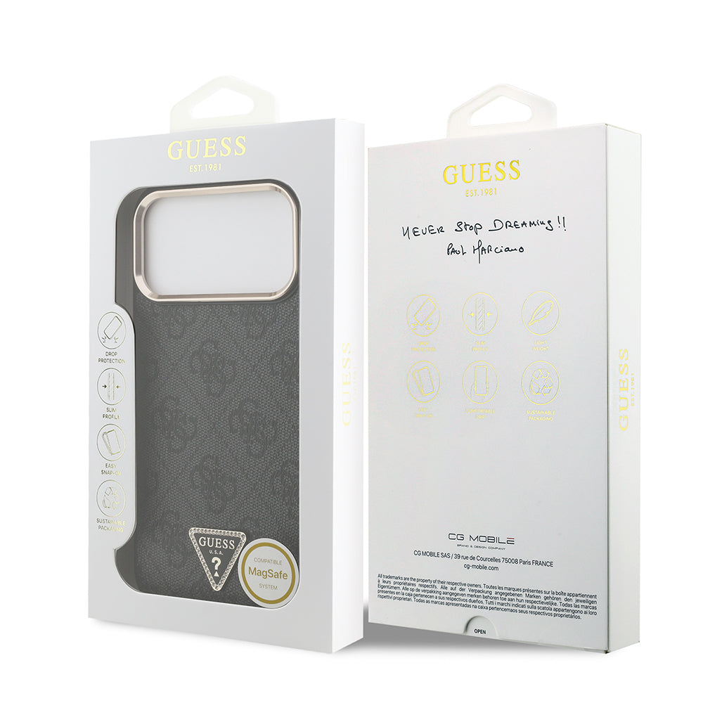 __genel|21|apple-iphone-17-pro-max-kilif-guess-orjinal-lisansli-m-safe-sarj-ozellikli-tasli-ucgen-logo-4g-desenli-kapak-22|Apple iPhone 17 Pro Max Kılıf Guess Orjinal Lisanslı MagSafe Şarj Özellikli Taşlı Üçgen Logo 4G Desenli Kapak