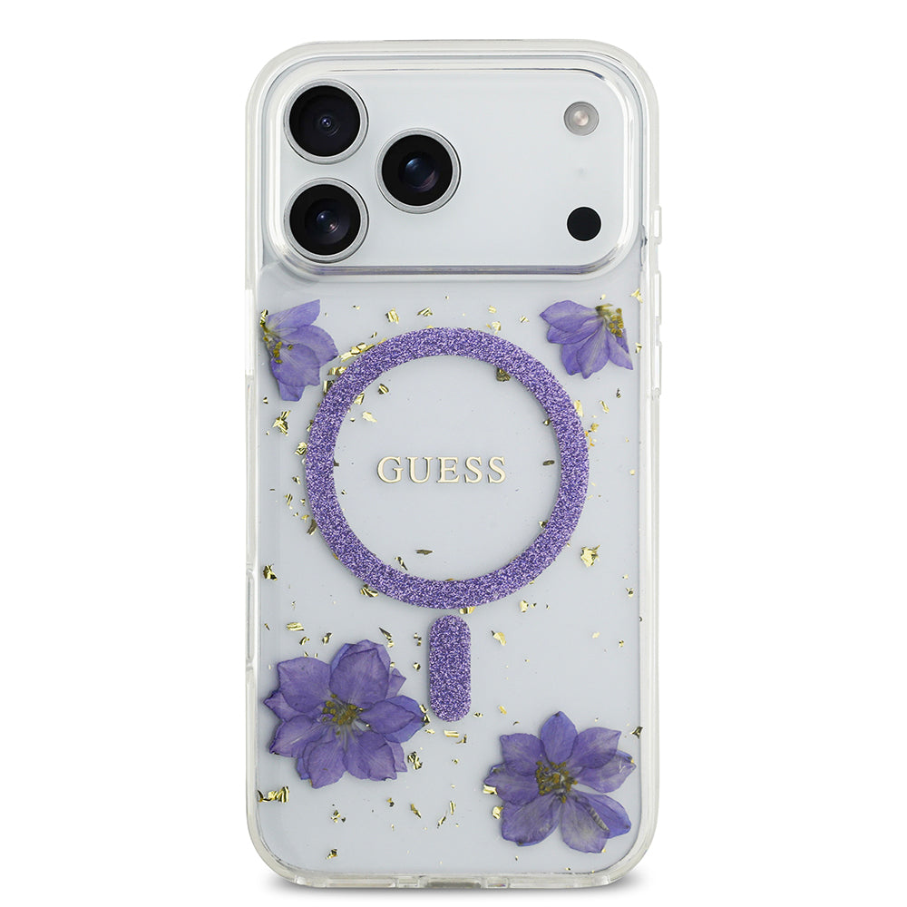 __genel|2|apple-iphone-17-pro-max-kilif-guess-orjinal-lisansli-m-safe-sarj-ozellikli-transparan-resin-flowers-kapak-03|Apple iPhone 17 Pro Max Kılıf Guess Orjinal Lisanslı MagSafe Şarj Özellikli Transparan Resin Flowers Kapak