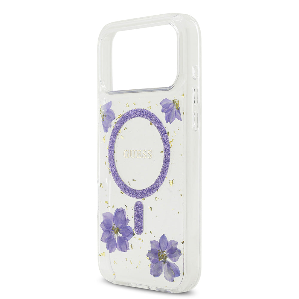 __genel|5|apple-iphone-17-pro-max-kilif-guess-orjinal-lisansli-m-safe-sarj-ozellikli-transparan-resin-flowers-kapak-06|Apple iPhone 17 Pro Max Kılıf Guess Orjinal Lisanslı MagSafe Şarj Özellikli Transparan Resin Flowers Kapak