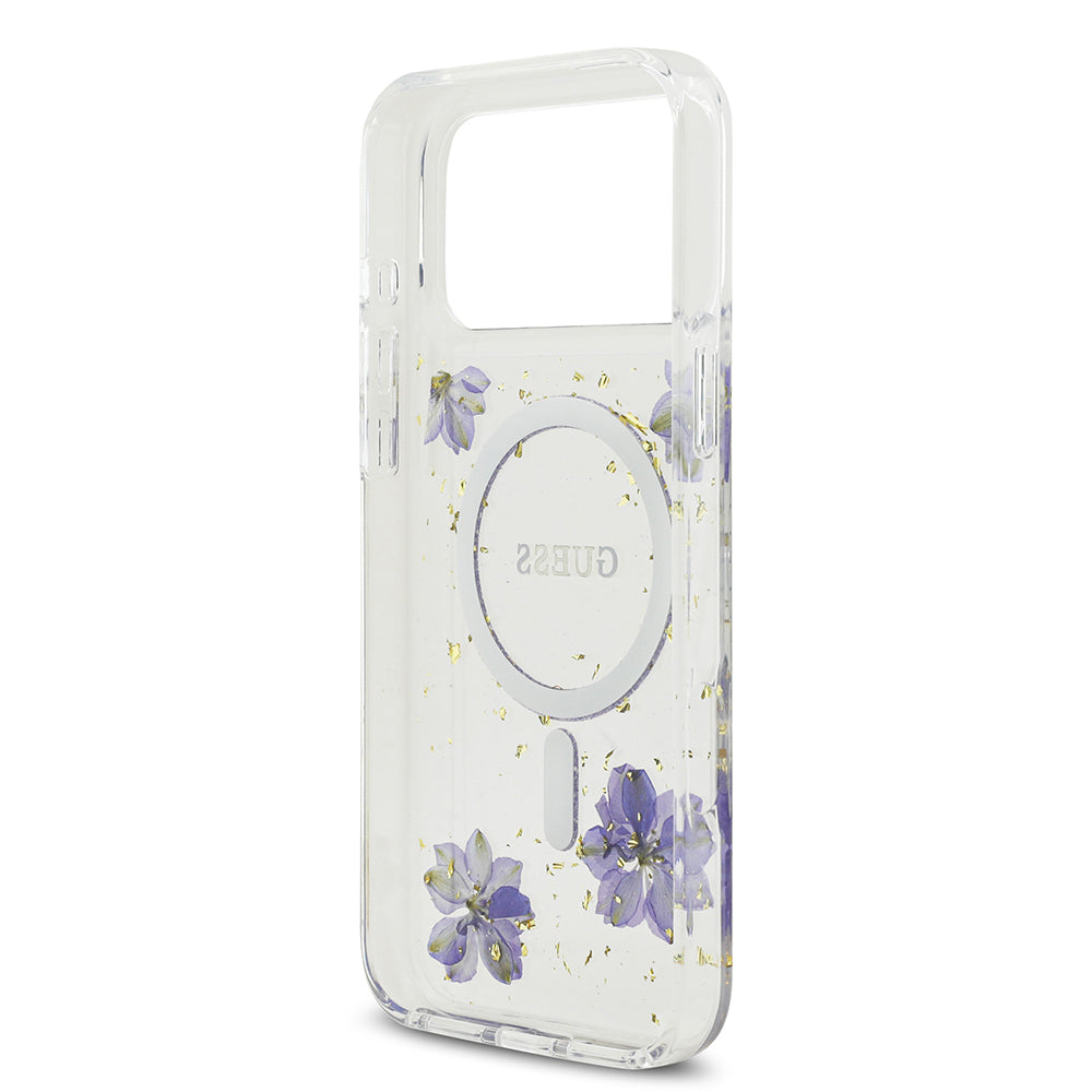 __genel|6|apple-iphone-17-pro-max-kilif-guess-orjinal-lisansli-m-safe-sarj-ozellikli-transparan-resin-flowers-kapak-07|Apple iPhone 17 Pro Max Kılıf Guess Orjinal Lisanslı MagSafe Şarj Özellikli Transparan Resin Flowers Kapak