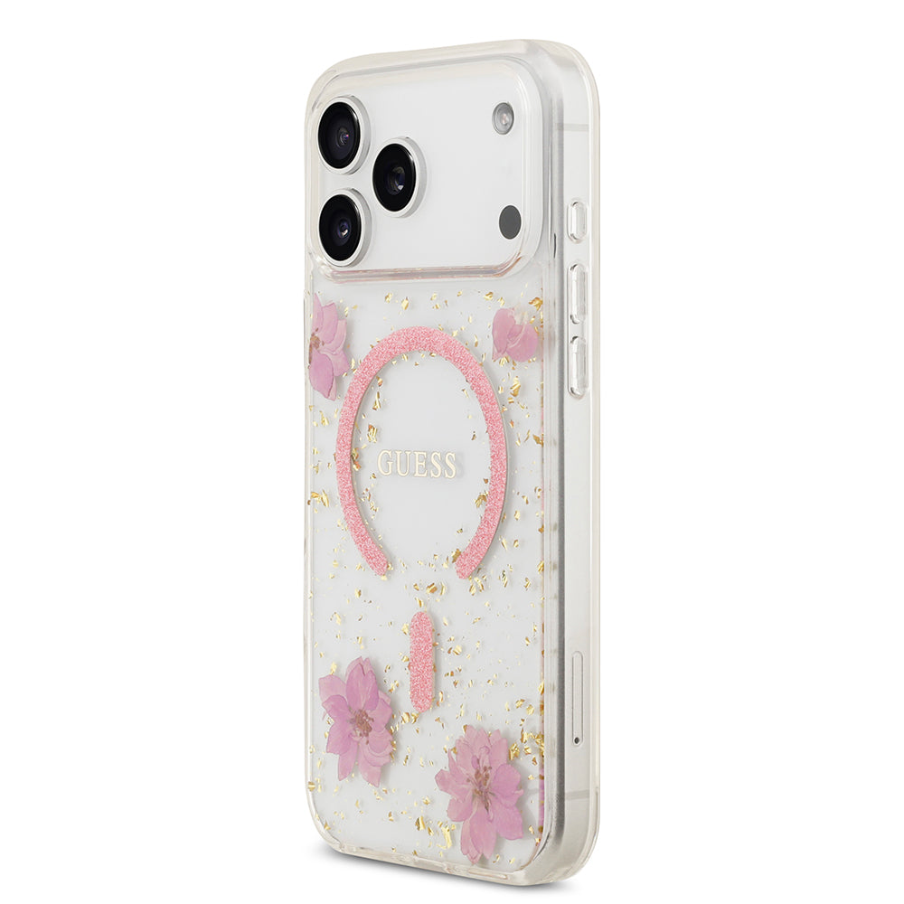 __genel|7|apple-iphone-17-pro-max-kilif-guess-orjinal-lisansli-m-safe-sarj-ozellikli-transparan-resin-flowers-kapak-08|Apple iPhone 17 Pro Max Kılıf Guess Orjinal Lisanslı MagSafe Şarj Özellikli Transparan Resin Flowers Kapak