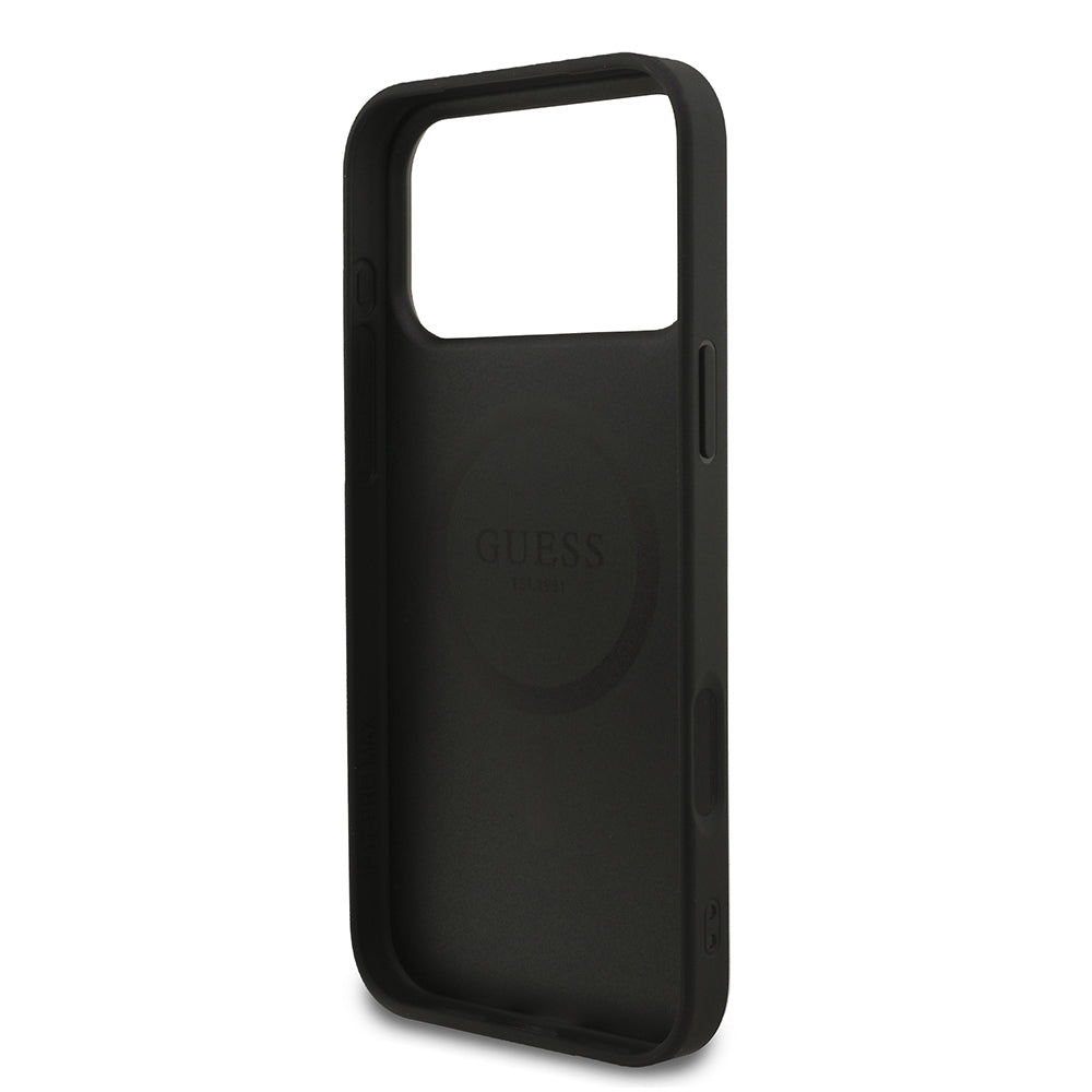 __genel|6|apple-iphone-17-pro-max-kilif-guess-orjinal-lisansli-m-safe-sarj-ozellikli-yazi-logolu-pu-deri-kapak-07|Apple iPhone 17 Pro Max Kılıf Guess Orjinal Lisanslı MagSafe Şarj Özellikli Yazı Logolu PU Deri Kapak