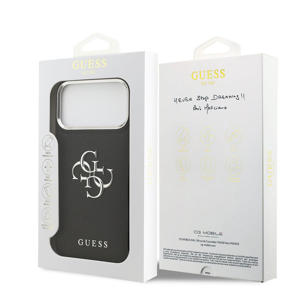 __genel|7|apple-iphone-17-pro-max-kilif-guess-orjinal-lisansli-metal-kamera-cerceveli-metal-buyuk-4g-ve-yazi-logolu-pu-deri-kapak-08|Apple iPhone 17 Pro Max Kılıf Guess Orjinal Lisanslı Metal Kamera Çerçeveli Metal Büyük 4G ve Yazı Logolu PU Deri Kapak