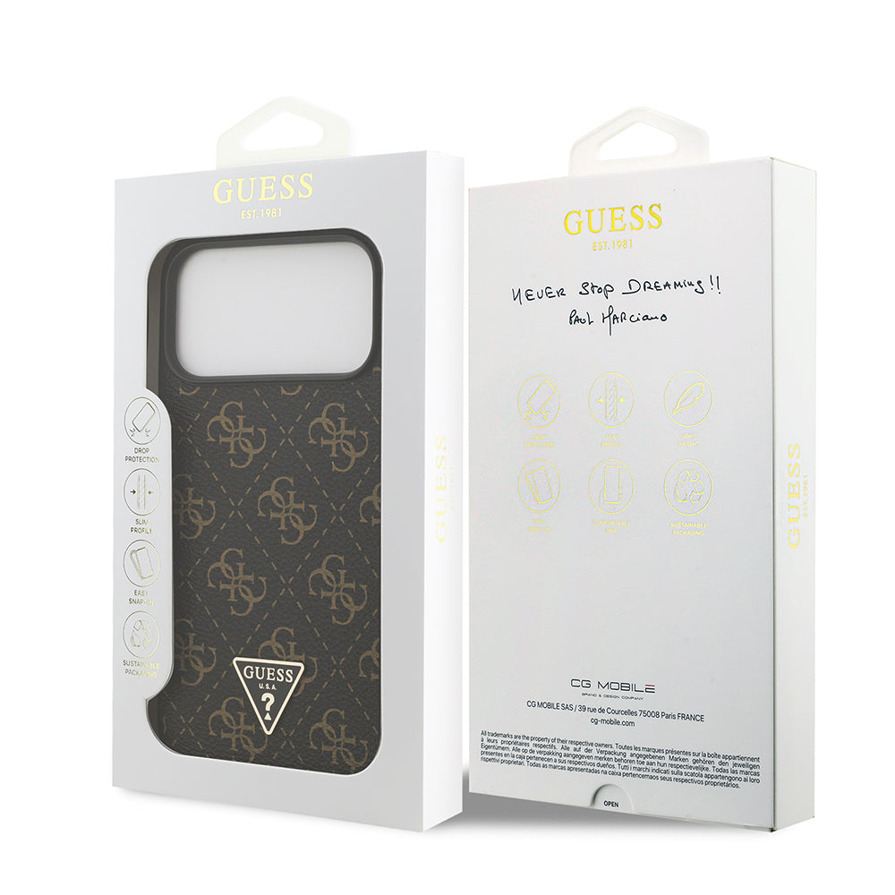 __genel|7|apple-iphone-17-pro-max-kilif-guess-orjinal-lisansli-pu-deri-4g-desenli-ucgen-logolu-kapak-08|Apple iPhone 17 Pro Max Kılıf Guess Orjinal Lisanslı PU Deri 4G Desenli Üçgen Logolu Kapak