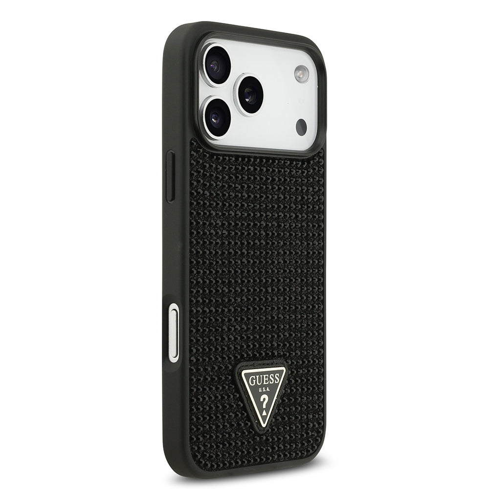 __genel|3|apple-iphone-17-pro-max-kilif-guess-orjinal-lisansli-tasli-arka-yuzey-ucgen-logolu-kapak-04|Apple iPhone 17 Pro Max Kılıf Guess Orjinal Lisanslı Taşlı Arka Yüzey Üçgen Logolu Kapak