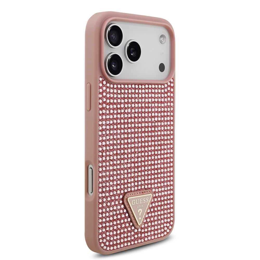 __genel|17|apple-iphone-17-pro-max-kilif-guess-orjinal-lisansli-tasli-arka-yuzey-ucgen-logolu-kapak-18|Apple iPhone 17 Pro Max Kılıf Guess Orjinal Lisanslı Taşlı Arka Yüzey Üçgen Logolu Kapak