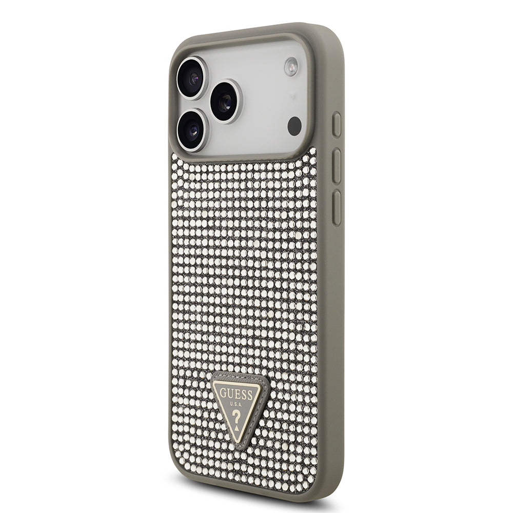 __genel|22|apple-iphone-17-pro-max-kilif-guess-orjinal-lisansli-tasli-arka-yuzey-ucgen-logolu-kapak-23|Apple iPhone 17 Pro Max Kılıf Guess Orjinal Lisanslı Taşlı Arka Yüzey Üçgen Logolu Kapak