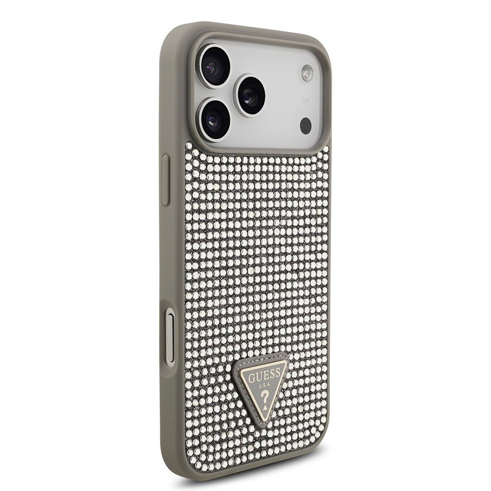 __genel|24|apple-iphone-17-pro-max-kilif-guess-orjinal-lisansli-tasli-arka-yuzey-ucgen-logolu-kapak-25|Apple iPhone 17 Pro Max Kılıf Guess Orjinal Lisanslı Taşlı Arka Yüzey Üçgen Logolu Kapak