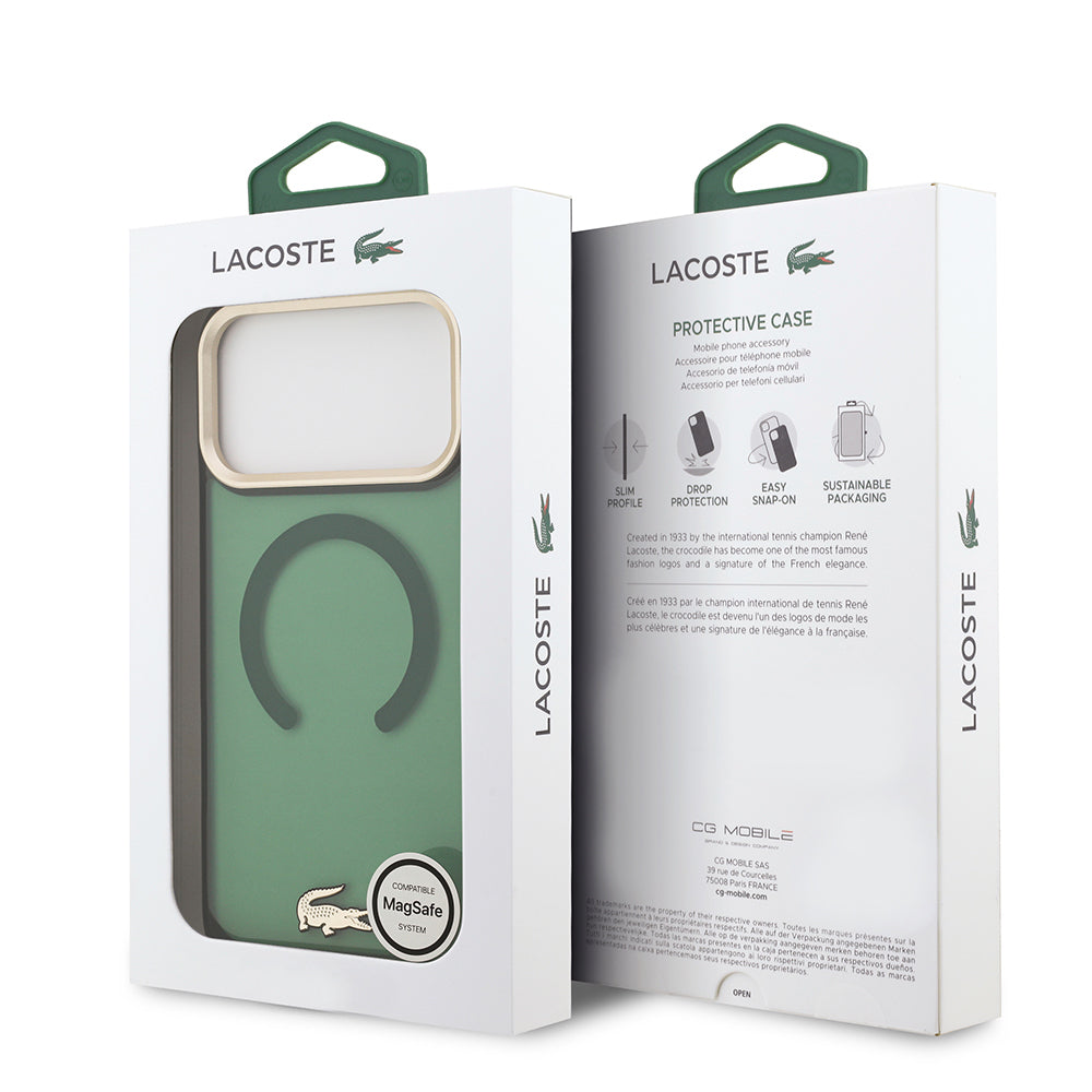 __genel|19|apple-iphone-17-pro-max-kilif-lacoste-orjinal-lisansli-m-safe-sarj-ozellikli-gold-timsah-logolu-buzlu-kapak-20|Apple iPhone 17 Pro Max Kılıf Lacoste Orjinal Lisanslı MagSafe Şarj Özellikli Gold Timsah Logolu Buzlu Kapak