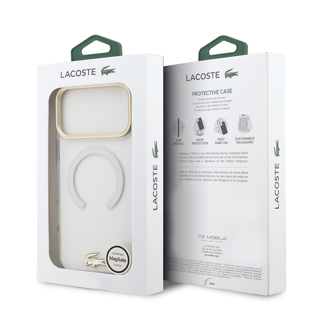 __genel|21|apple-iphone-17-pro-max-kilif-lacoste-orjinal-lisansli-m-safe-sarj-ozellikli-gold-timsah-logolu-buzlu-kapak-22|Apple iPhone 17 Pro Max Kılıf Lacoste Orjinal Lisanslı MagSafe Şarj Özellikli Gold Timsah Logolu Buzlu Kapak